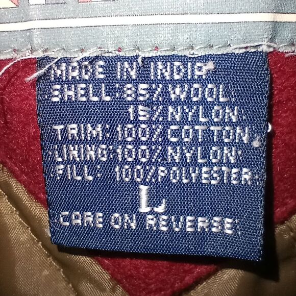 Vintage Boat Works Red Wool Blend Duffle Coat Size Large EUC - Picture 6 of 6